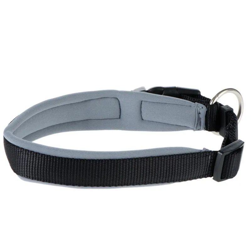 Hunter Neopren hundehalsbånd grå og sort 65 cm - 60-65 cm indstilling